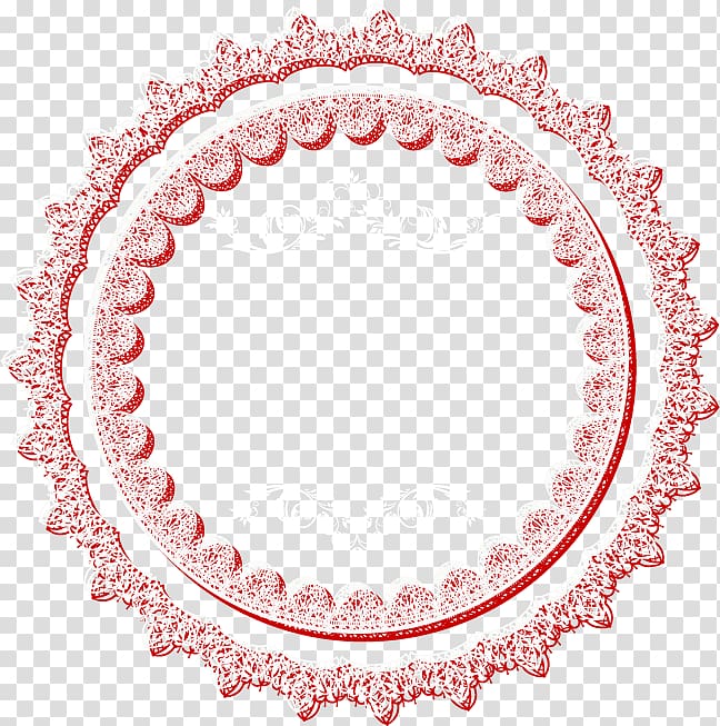 Circle Lace , delicate lace ring transparent background PNG clipart