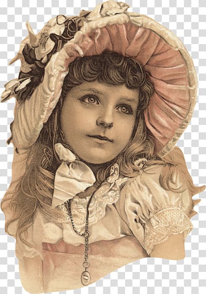 Victorian era Bonnet , girl transparent background PNG clipart
