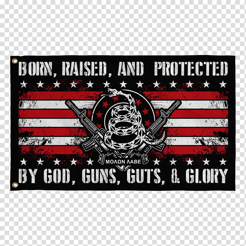 Flag of the United States Second Amendment to the United States Constitution Banner Come and take it, gun flag transparent background PNG clipart