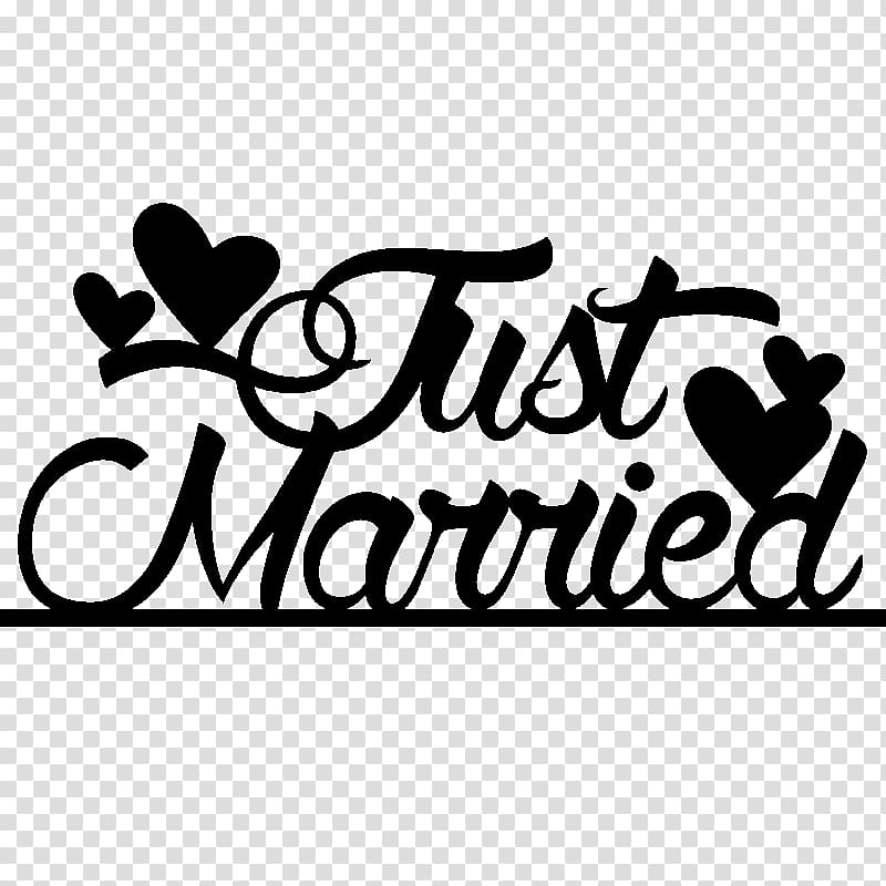 just married graphic art, Wedding cake topper Cupcake Birthday cake Traditional Cakes, Just Married transparent background PNG clipart