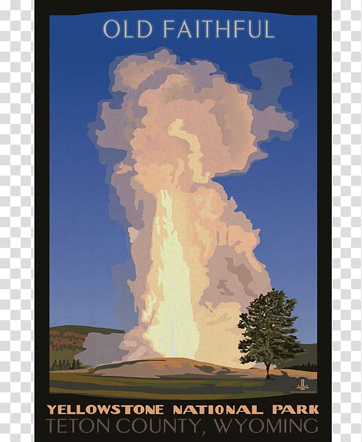 Poster Sky plc, Yellowstone National Park transparent background PNG clipart