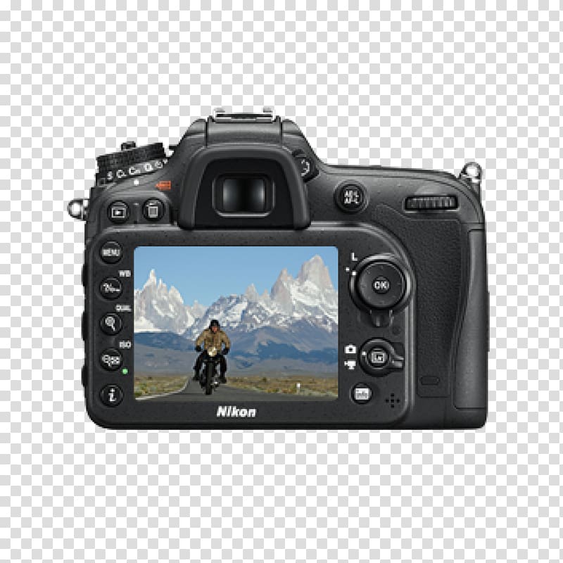 Nikon D7200 AF-S DX Nikkor 18-140mm f/3.5-5.6G ED VR Nikon DX format Nikon AF-S DX Nikkor 35mm f/1.8G Digital SLR, SLR camera transparent background PNG clipart