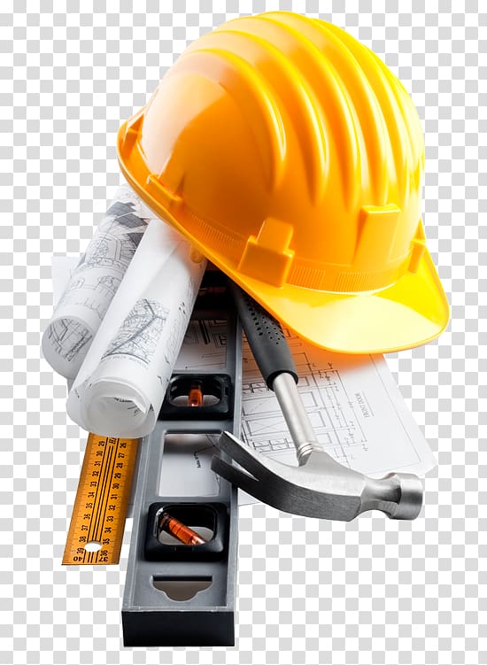 yellow hardhat and spirit level, Rome Architectural engineering Business Building Restoration, construction transparent background PNG clipart