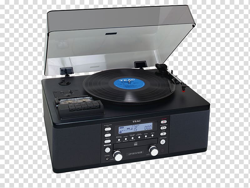 Teac LP-R550USB Compact Cassette Phonograph record Compact disc, teac cd recorder player transparent background PNG clipart