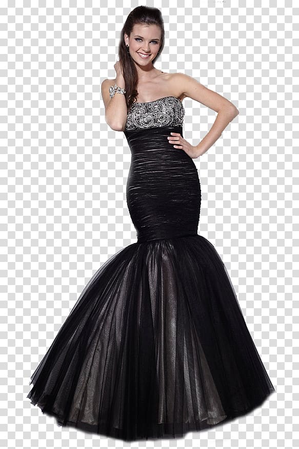 Little black dress Evening gown Prom, dress transparent background PNG clipart