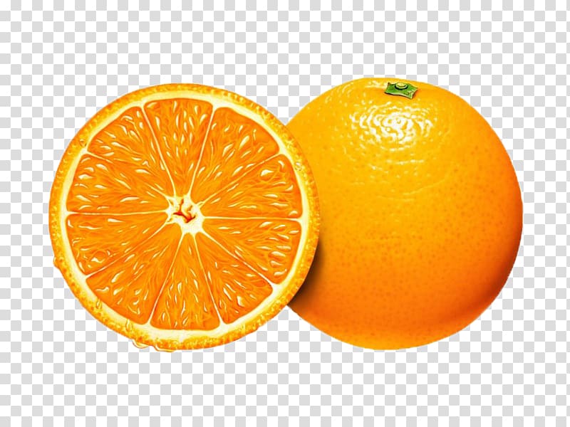 slice of orange , Orange juice Fruit, orange transparent background PNG clipart