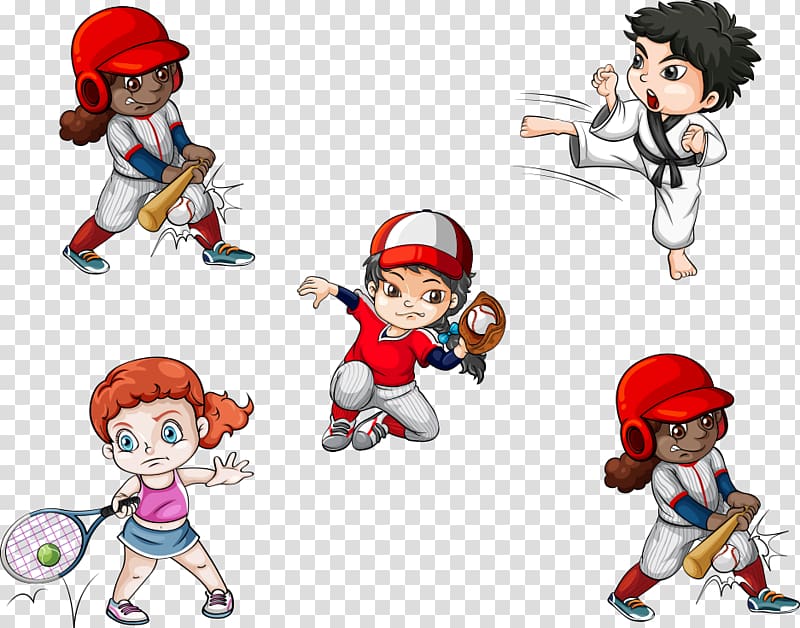 Tennis Girl Cartoon, Earth cartoon children transparent background PNG clipart