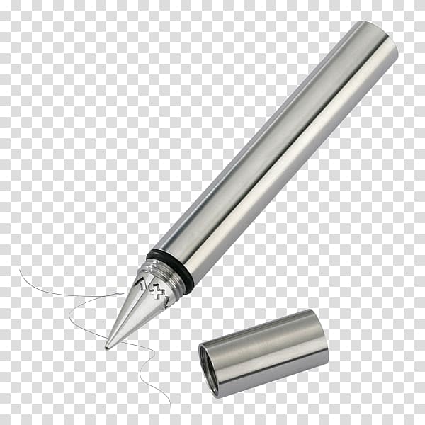Paper Pencil Metal Ballpoint pen, curve ring transparent background PNG clipart