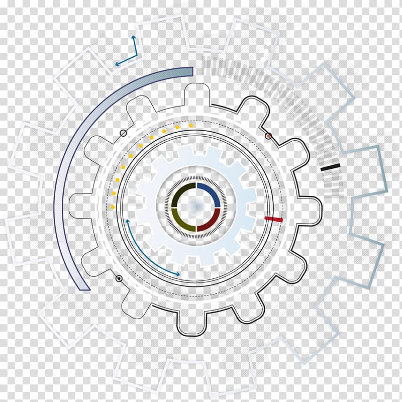 Gear Rotation, painted gear tag transparent background PNG clipart