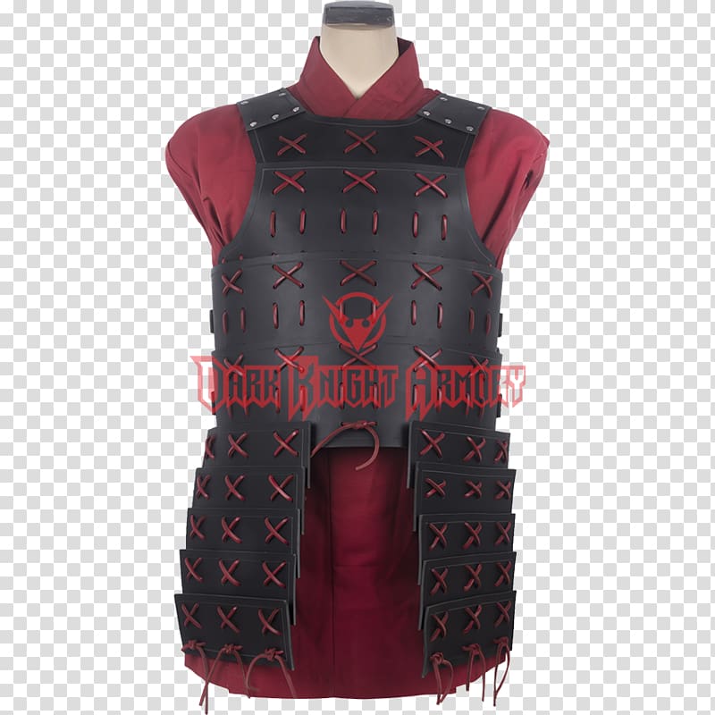 Japanese armour Cuirass Body armor, armour transparent background PNG clipart