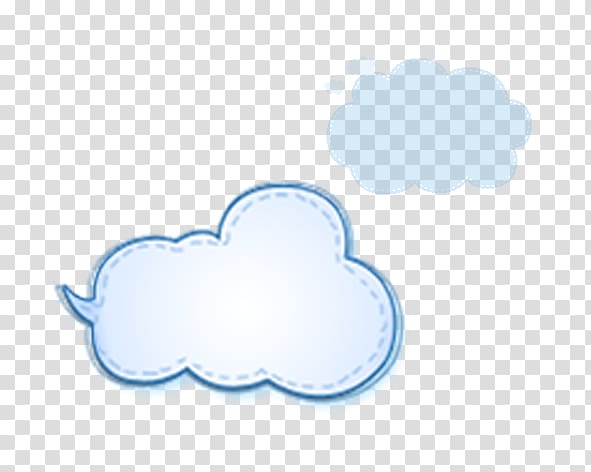 Blue Cloud Computer file, Cartoon clouds transparent background PNG clipart