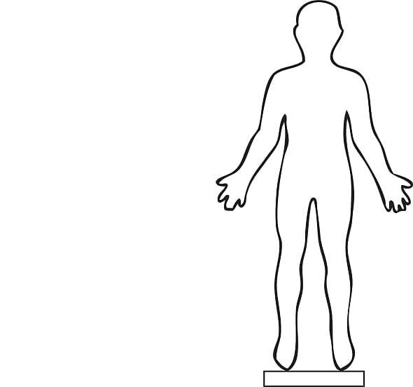 human leg outline
