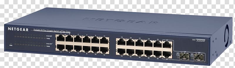 Gigabit Ethernet Network switch Netgear Computer network Fast Ethernet, Computer transparent background PNG clipart