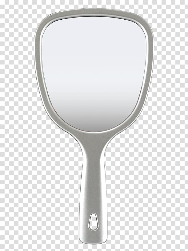 Mirror Magnification Silver, hand-held transparent background PNG clipart