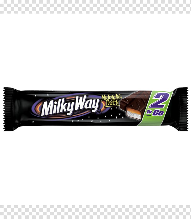 Chocolate bar Milky Way Midnight Bar Malted milk Mars, milky way transparent background PNG clipart