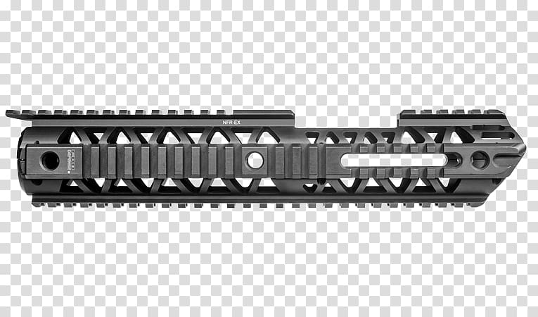 Gun barrel Rail system Firearm M16 rifle, vis identification system transparent background PNG clipart