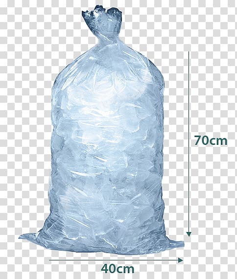 Plastic bag Distilled beverage Ice Packs Shaved ice, plastic polymer transparent background PNG clipart