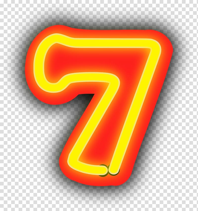 Number , 7 transparent background PNG clipart