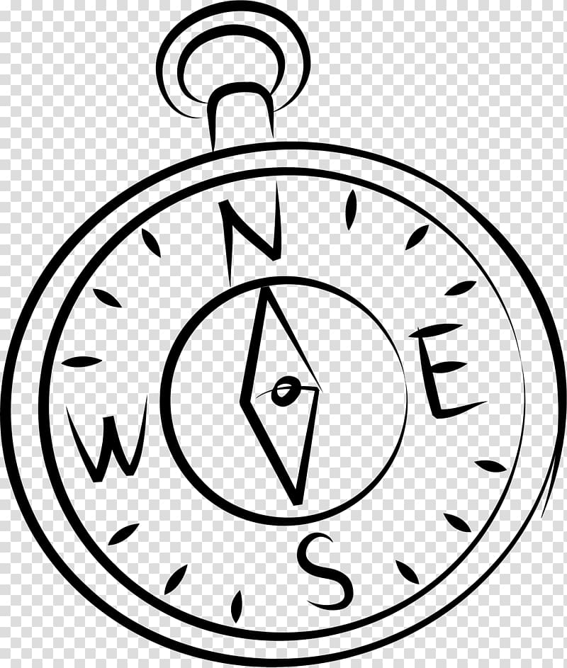 black compass illustration, Black and white Compass , Hand drawn compass transparent background PNG clipart