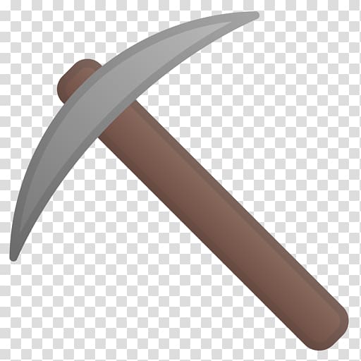 Pickaxe Emojipedia Meaning Android Oreo, Emoji transparent background PNG clipart