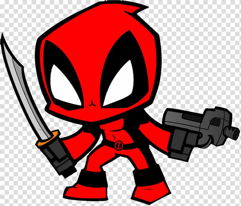 Deadpool T-shirt Decal Bumper sticker, Animated Deadpool transparent background PNG clipart