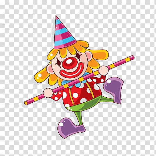Performance Circus Clown Illustration, Circus transparent background PNG clipart