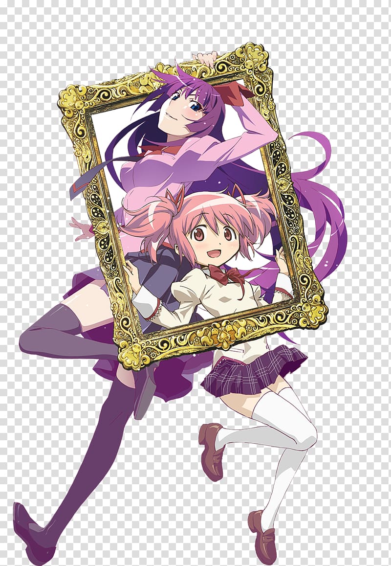 Shaft Animation Studio Monogatari Series Madoka Kaname Anime, Anime transparent background PNG clipart