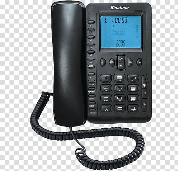 Caller ID Home & Business Phones Mobile Phones Binatone Speakerphone, backlight transparent background PNG clipart