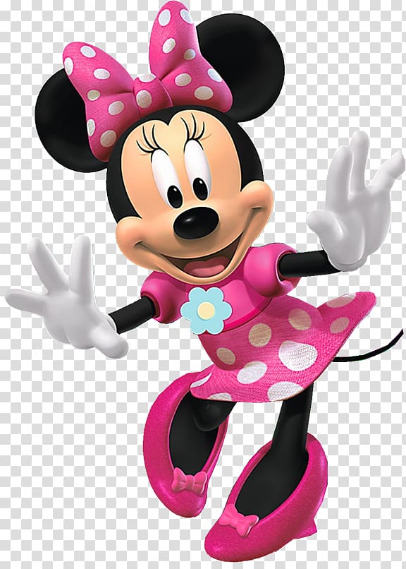 Minnie Mouse illustration, Minnie Mouse Mickey Mouse Daisy Duck Computer mouse, rosa transparent background PNG clipart