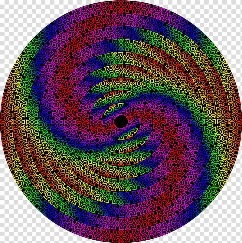 Spiral Circle Wool Pattern, circular design transparent background PNG clipart