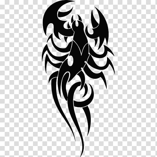 Scorpion Tattoo Flash graphics, Scorpion transparent background PNG clipart