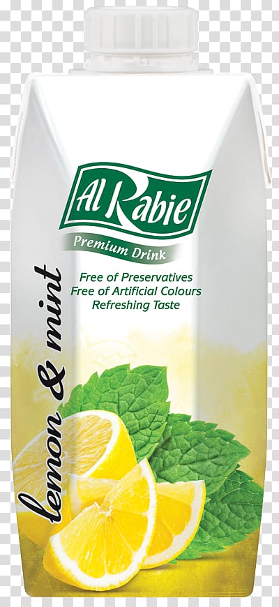 Lemon Lime Al Rabie Saudi Foods Company ( Factory), Lemon Mint transparent background PNG clipart