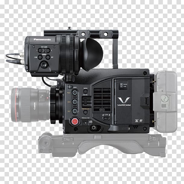 Panasonic Cinema VariCam LT 4K S35 Panasonic AU-EVA1 5.7K Super 35mm Cinema Camera Video Cameras 4K resolution, Camera transparent background PNG clipart