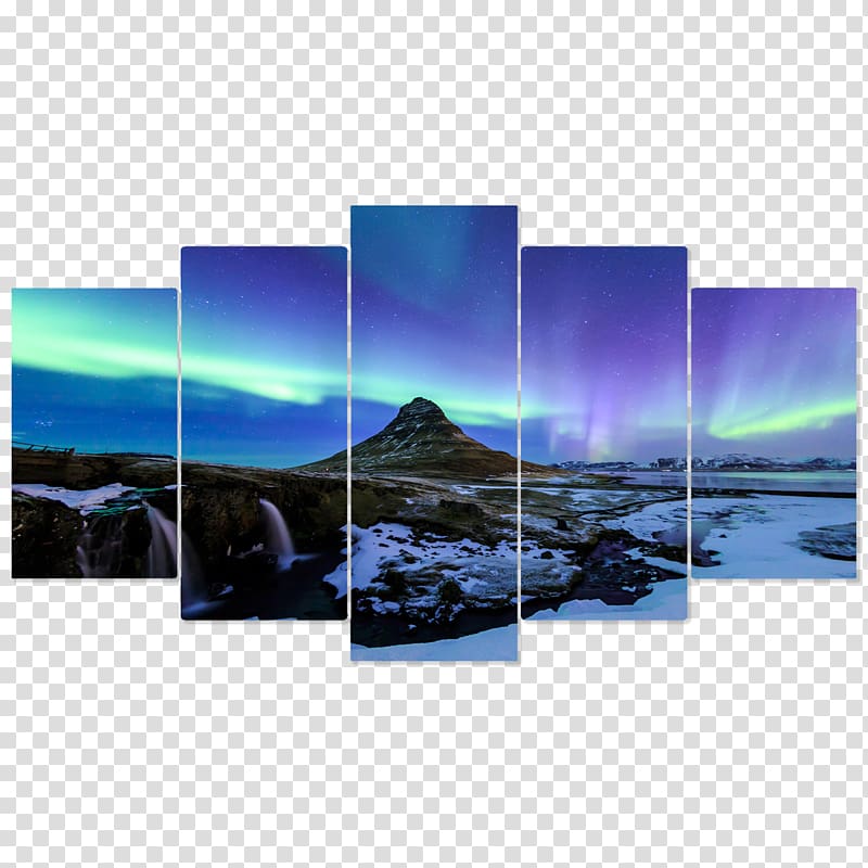 Aurora Painting Night sky Art Boreal ecosystem, painting transparent background PNG clipart