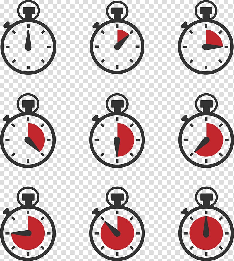 nine black pocketwatch , Euclidean Icon, Clock icon transparent background PNG clipart