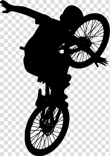 Bicycle BMX bike Cycling Motorcycle, silhouette bmx transparent background PNG clipart
