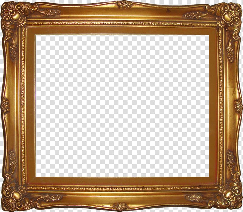rectangular brown wooden frame, Frames , Free High Quality Frame Gold transparent background PNG clipart