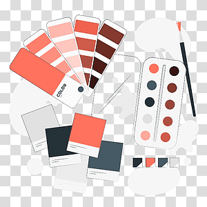 illustration, Palette, process, art, paint, design, creative, inspiration, creative process, choice, tools transparent background PNG clipart thumbnail