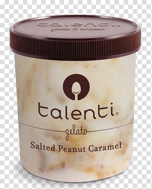 Ice cream Gelato Italian ice Flavor, salted caramel transparent background PNG clipart