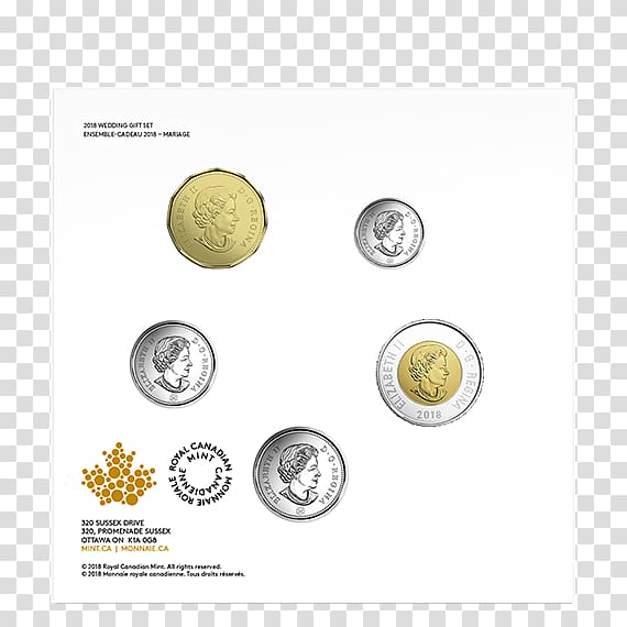 Coin set Canada Uncirculated coin Wedding, Uncirculated Coin transparent background PNG clipart