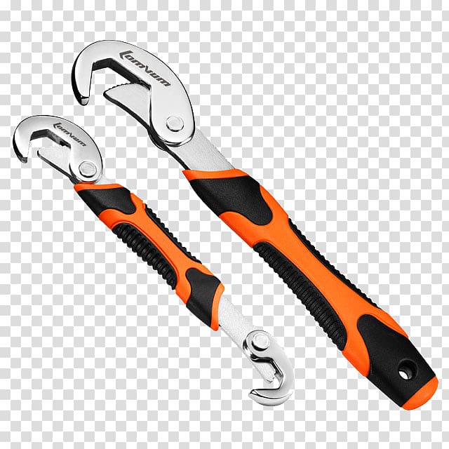 Tool Wrench Adjustable spanner, Wrench transparent background PNG clipart