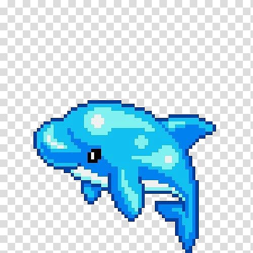 Cross-stitch Bead Pixel art, dolphin transparent background PNG clipart