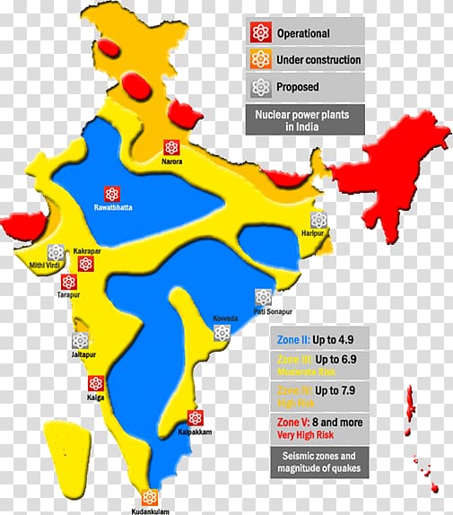 Earthquake zones of India Map Seismic zone, India transparent background PNG clipart