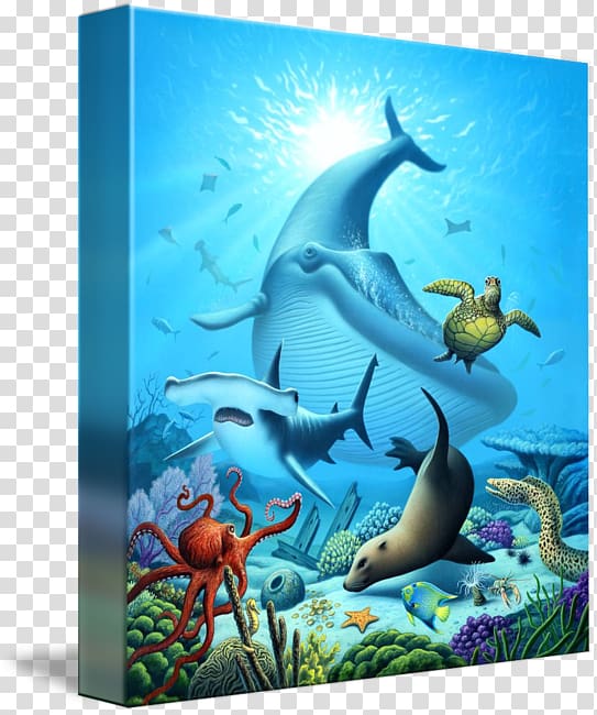 Marine life Ocean Deep sea Painting, sea transparent background PNG clipart
