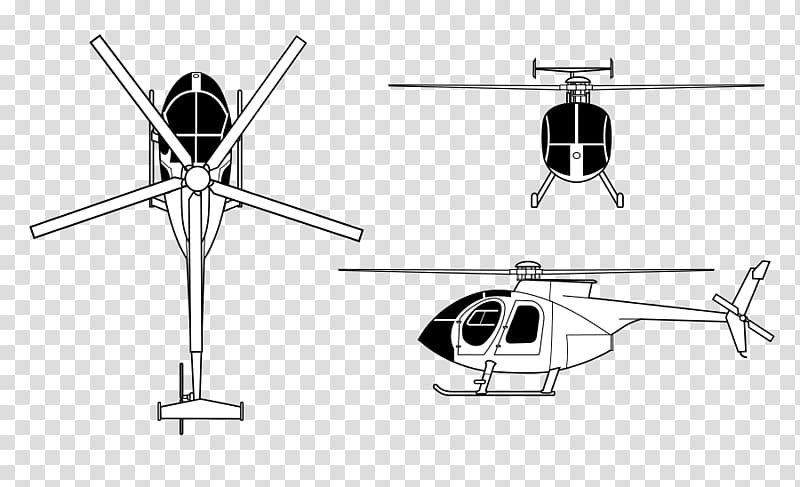 Helicopter rotor Hughes OH-6 Cayuse Ground effect Bavar 2, helicopter transparent background PNG clipart