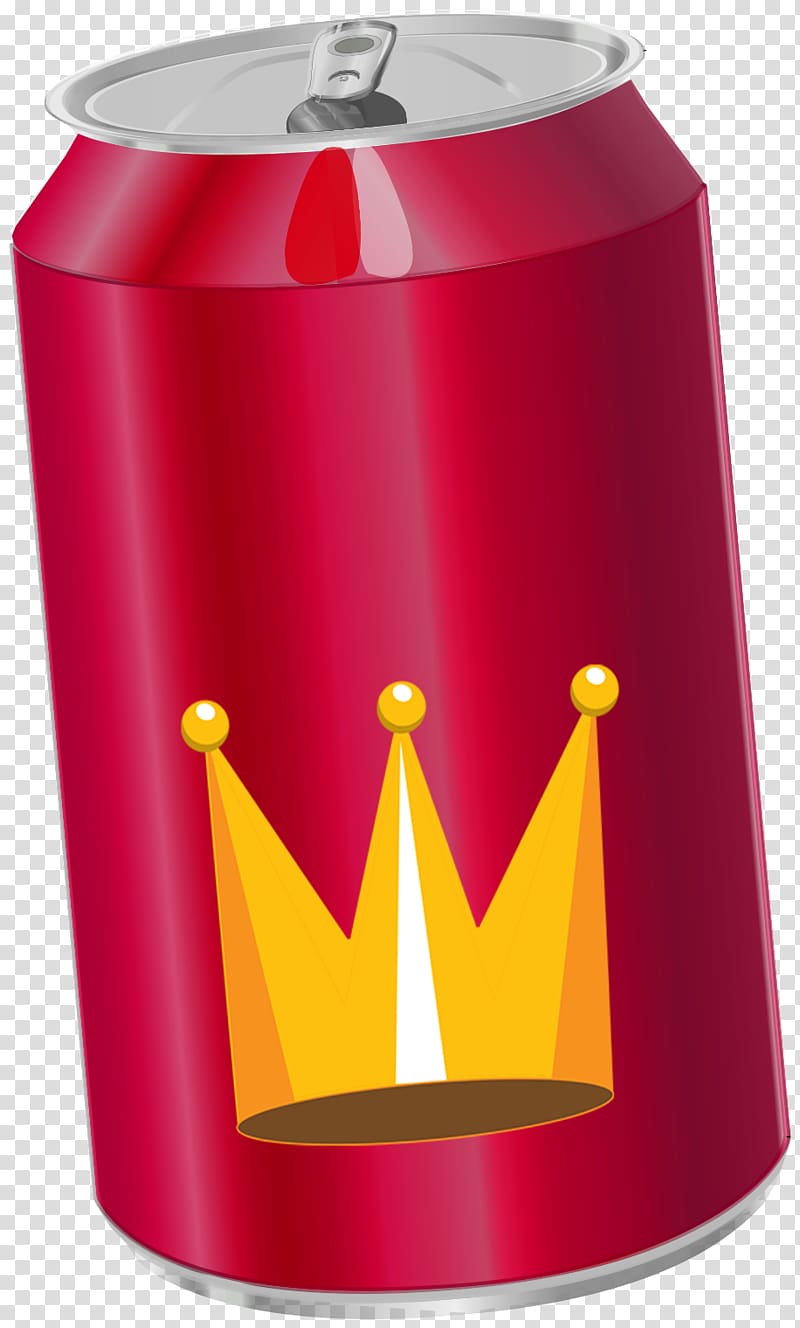 crown pattern printed on cans transparent background PNG clipart