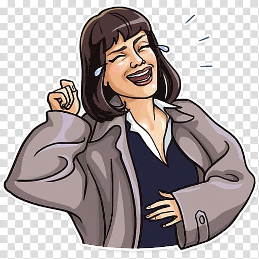 Pulp Fiction Mia Wallace Sticker Telegram Quentin Tarantino, others transparent background PNG clipart