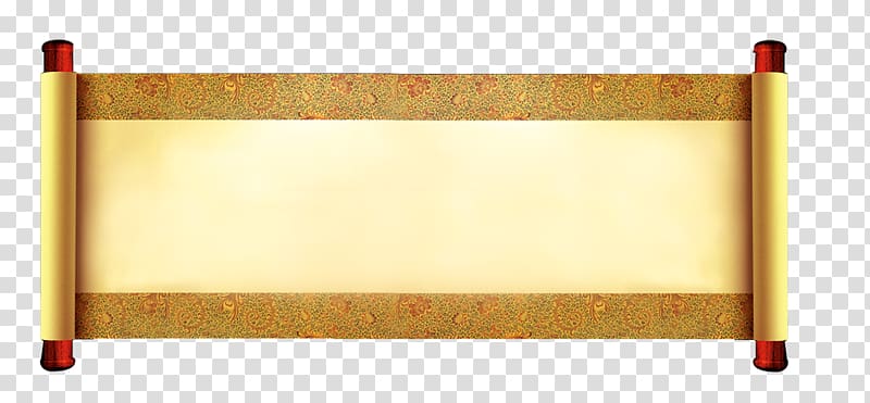 Chinoiserie Paper Scroll, chinese book transparent background PNG clipart