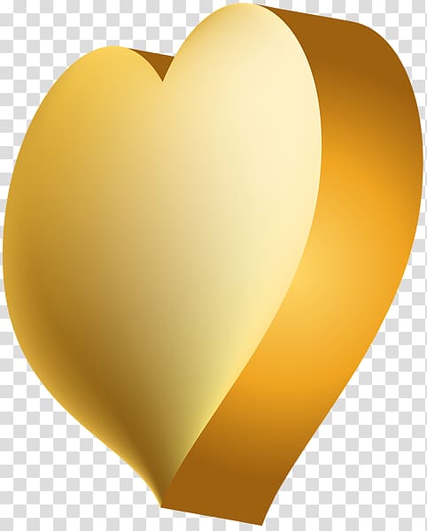 Desktop , golden heart transparent background PNG clipart