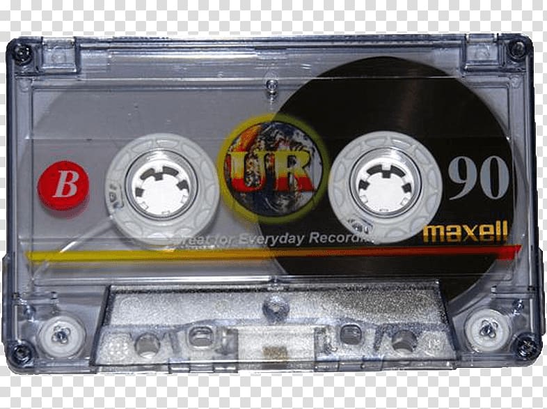 Compact Cassette Maxell Audio マクセル UR Sound Recording and Reproduction, Calligraph transparent background PNG clipart